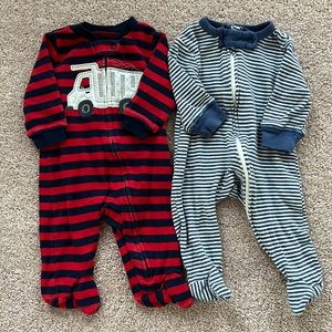 Boys 0-3 Month Footie Pajamas